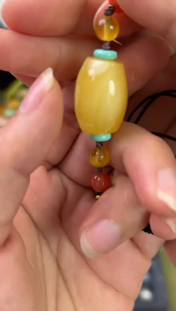 裸石琥珀未镶嵌琥珀蜜蜡手绳