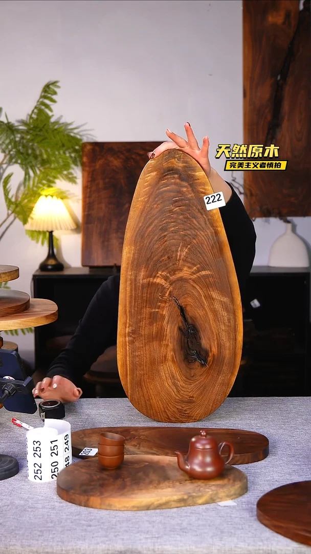 木北美黑胡桃原木.干裂疤结不属于商品质量问题完美主义者慎拍