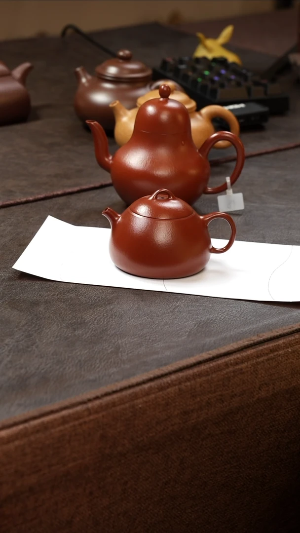 茶壶紫砂壶·18朱泥乳瓢120cc