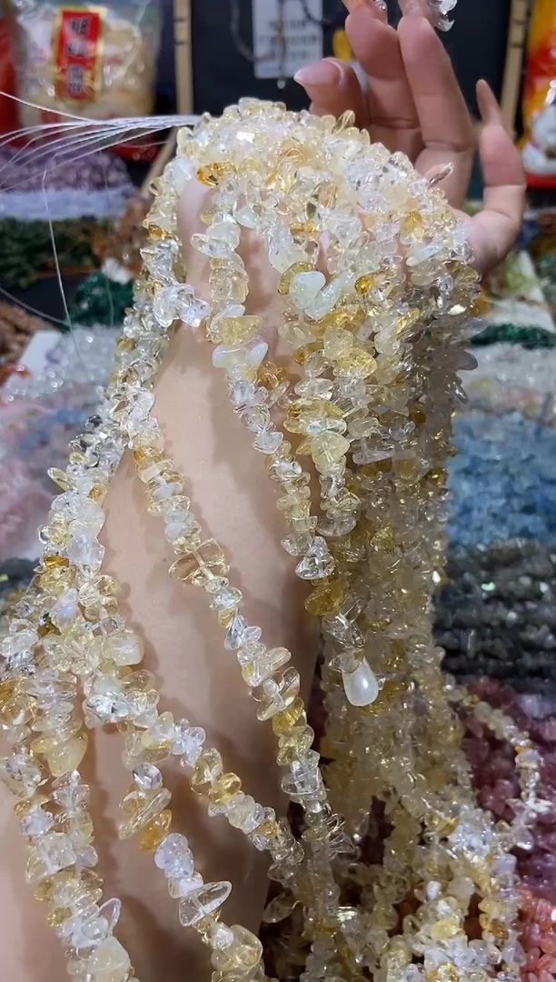 【闪购商品】水晶珠宝半成品未镶嵌黄水晶