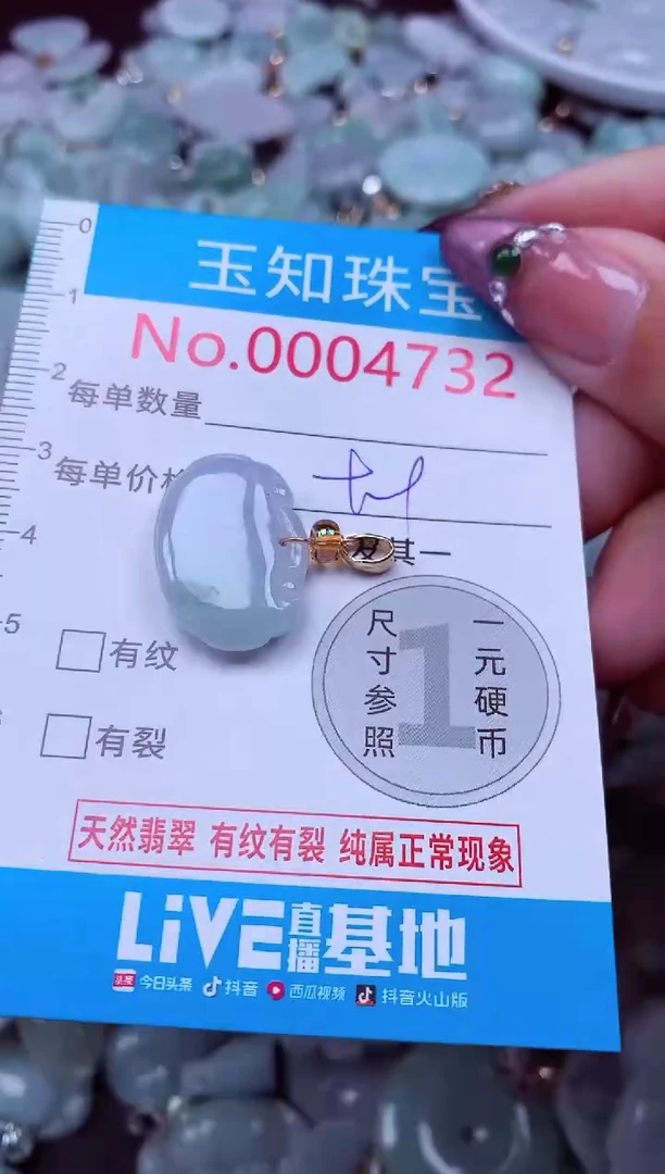 吊坠(不含链)未镶嵌翡翠4732
