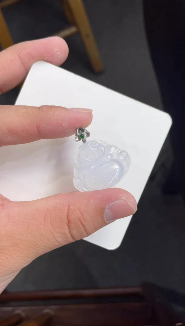 颈饰18K金镶嵌翡翠DDJ65708/多样性发一件