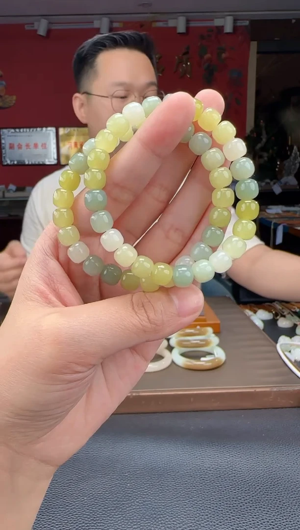 手串未镶嵌和田玉多宝直切单圈手串 多样性发货拍一发一