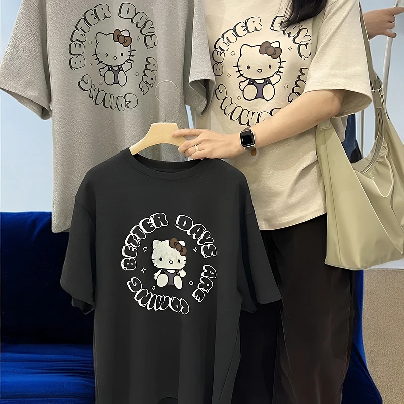 pepper2024韩国东大门代购加绒减龄短袖半袖T恤宽松一字小众百搭