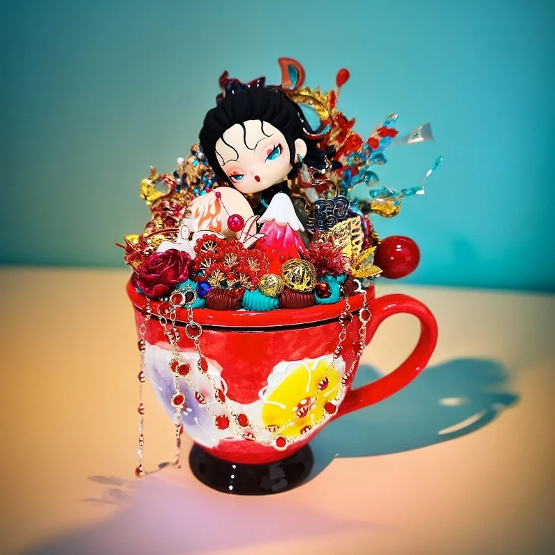 【259定制】创意手工DIY可爱女孩定制奶油胶陶瓷摆件【兮兮主播代开】