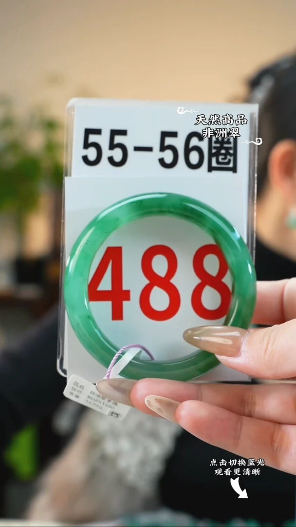 未镶嵌手镯石英质玉（非洲翠）55