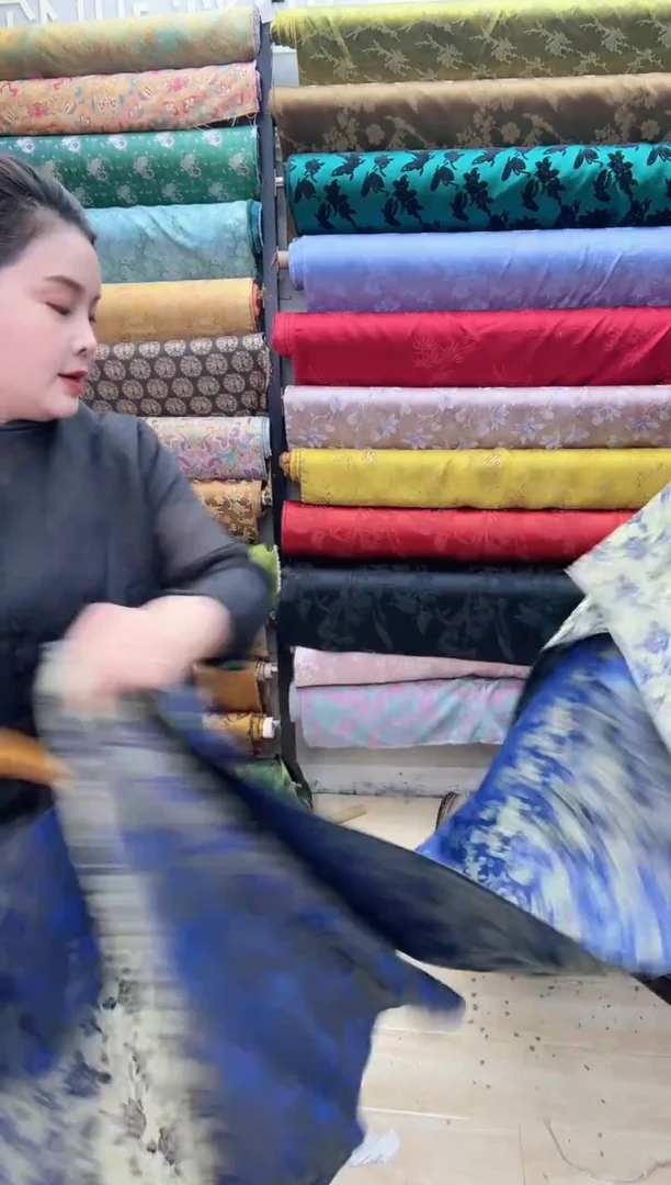 5号蓝色织锦5米