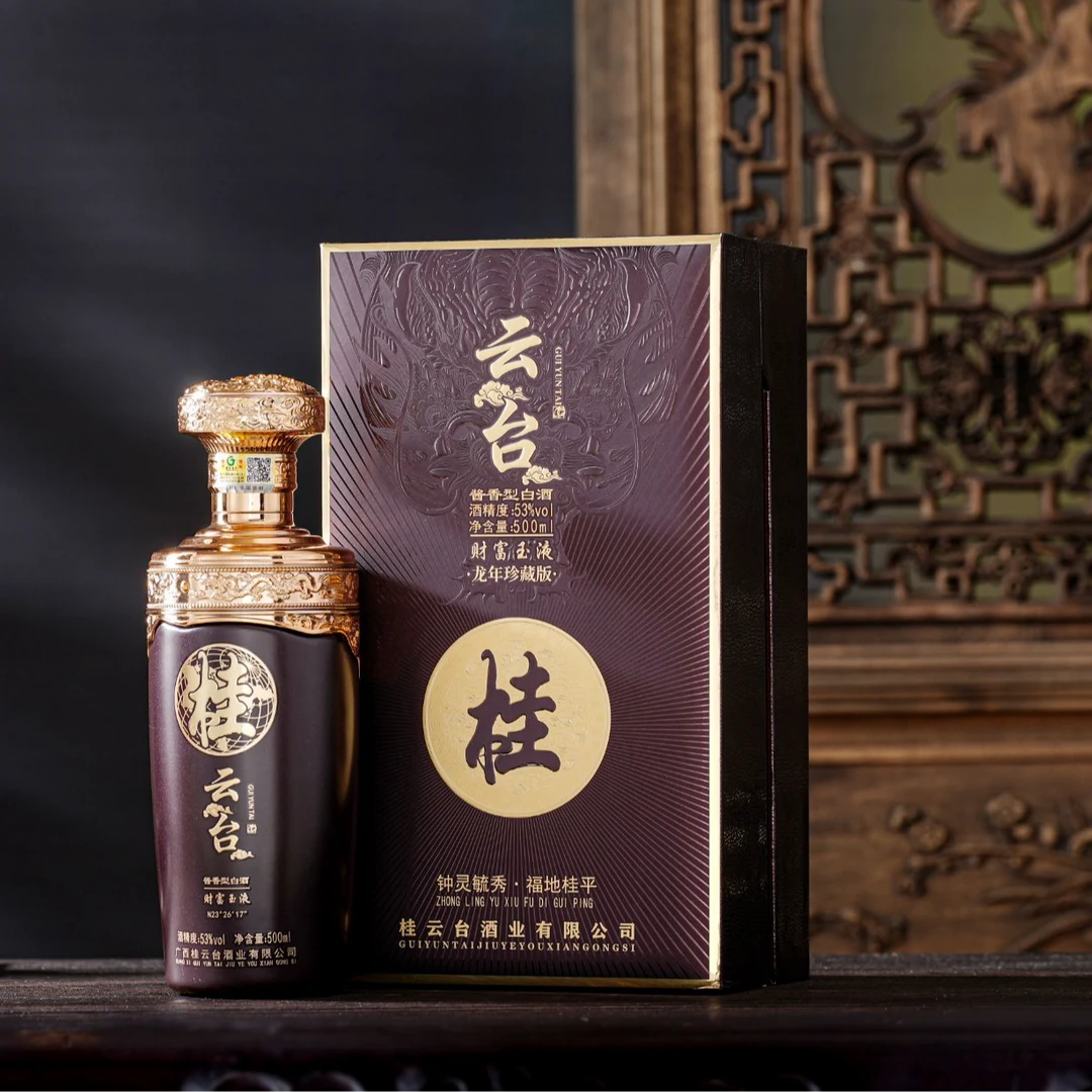 桂云台财富玉液53°酱香型白酒宴请用酒自饮送礼500ml（1瓶）53度