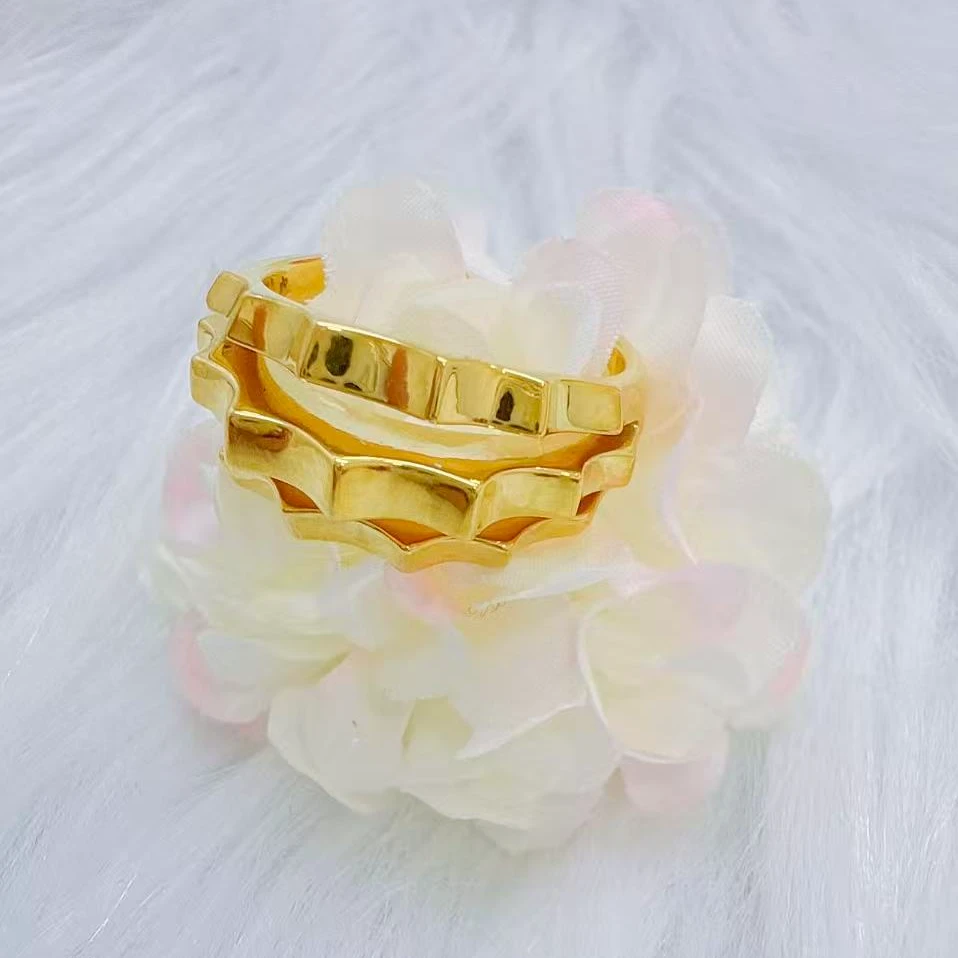 金灵王时尚黄金足金5D无氰工艺固口太阳戒气质轻奢简约