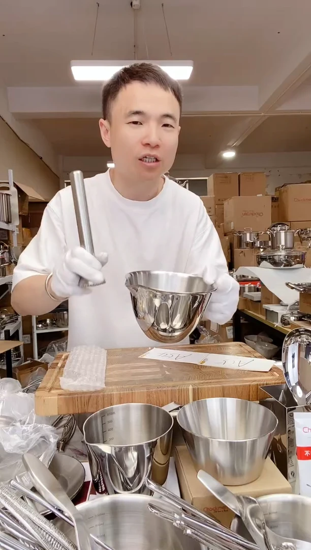 不锈钢A54 微瑕卓德铭大号捣蒜器