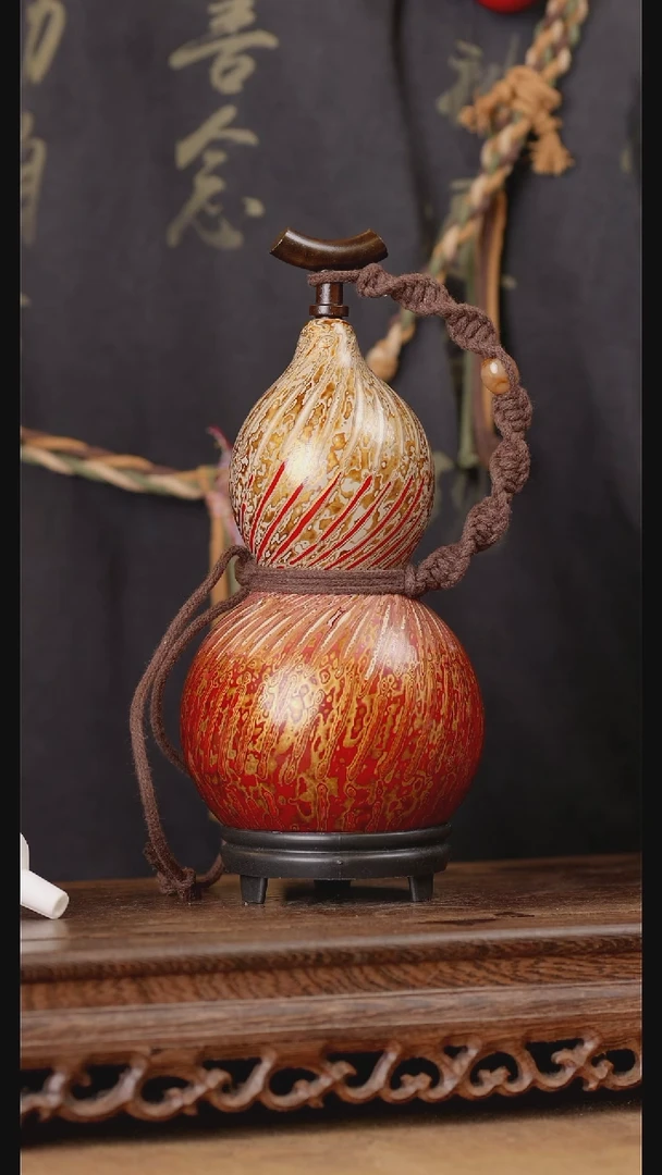 162号精品天然大漆酒葫芦一物一拍~