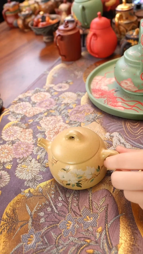 茶壶紫砂本绿玉兰秦权