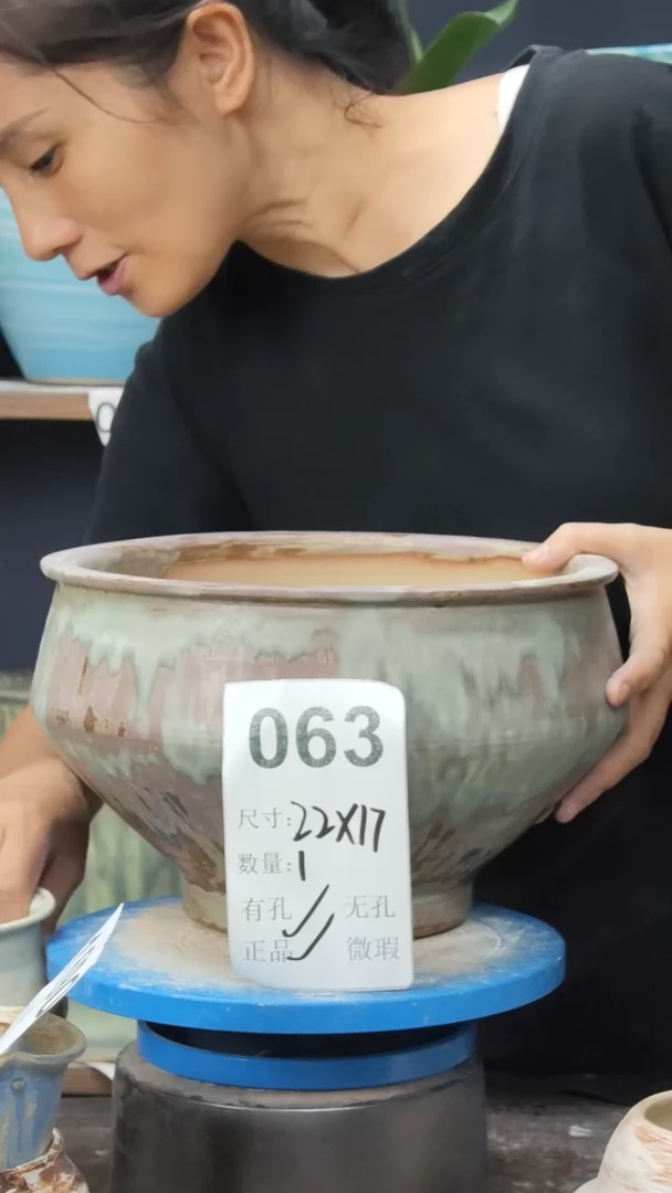 景德镇花盆默认微瑕063