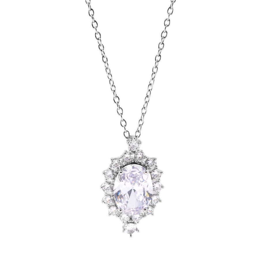 s925银 星霜织雾 珠泪凝光 项链 SN0054