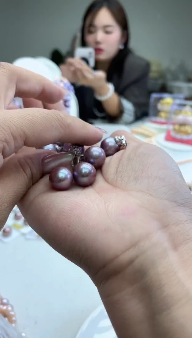 未镶嵌吊坠淡水珍珠紫珠万能扣吊坠(多样性发一）