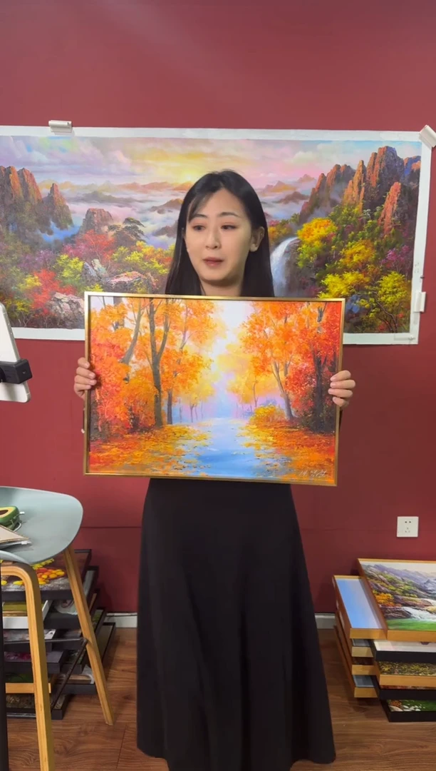 油画【17号】约53*35cm丨朝鲜原创纯手绘孤品油画丨顺丰包邮
