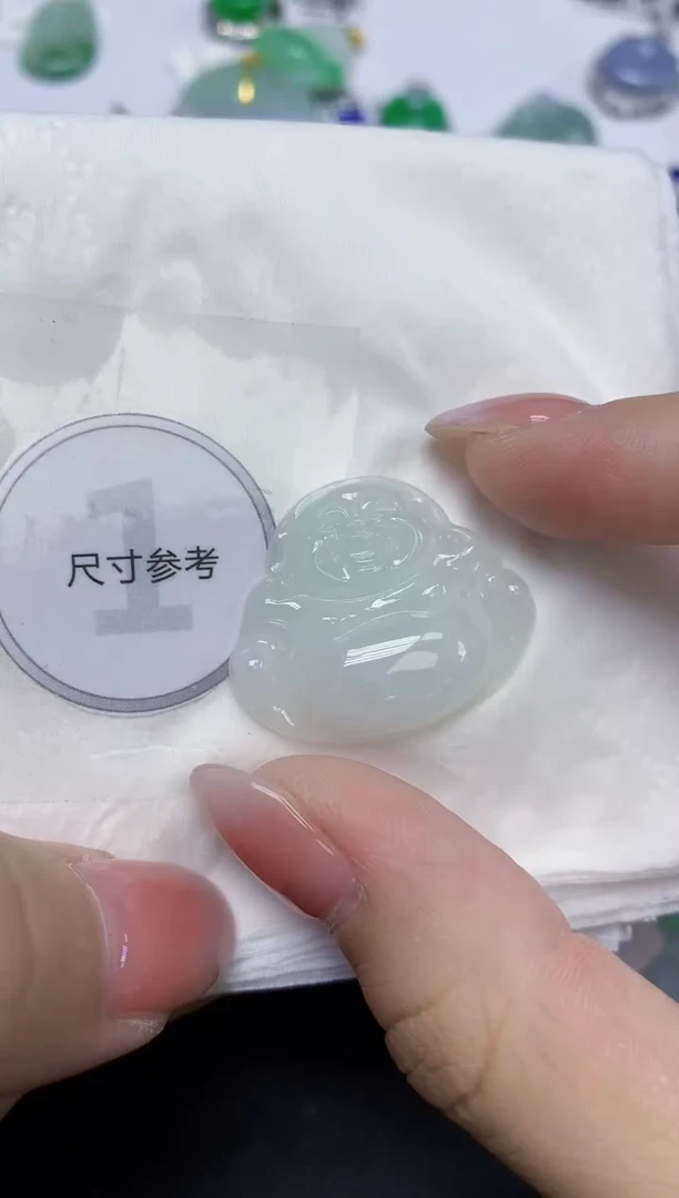 颈饰未镶嵌翡翠天然缅甸翡翠A货百元以上9元证书费自理