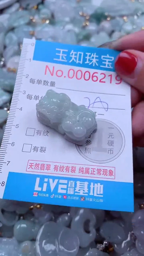吊坠(不含链)未镶嵌翡翠6219