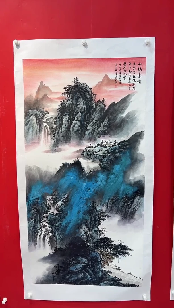 国画画家陆远华纯手绘原作