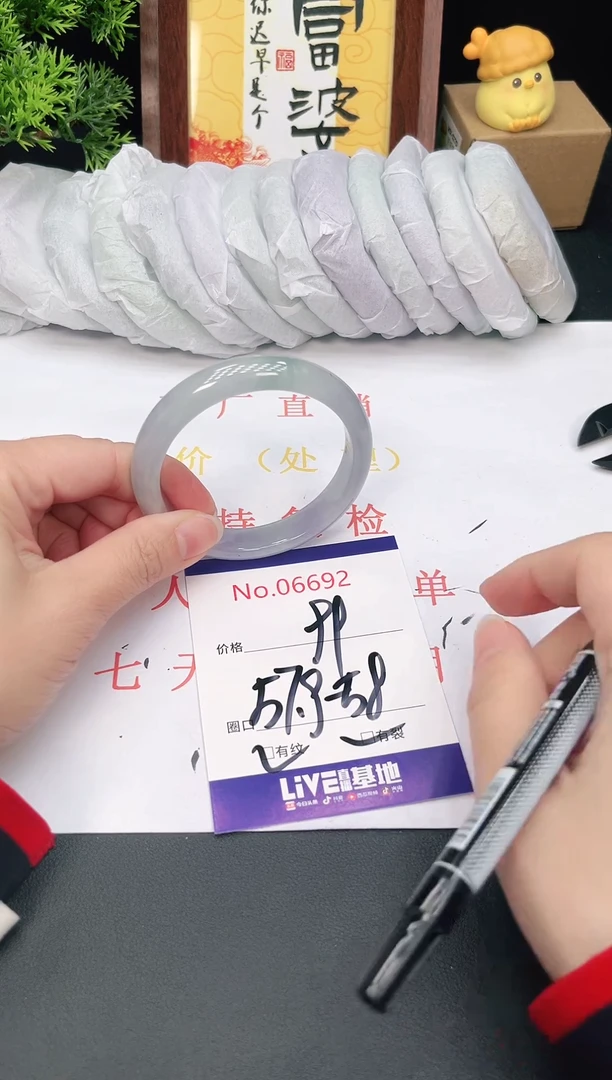 未镶嵌手镯翡翠6692