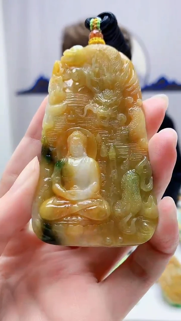 未镶嵌定制翡翠5159zm-毛货挂件85