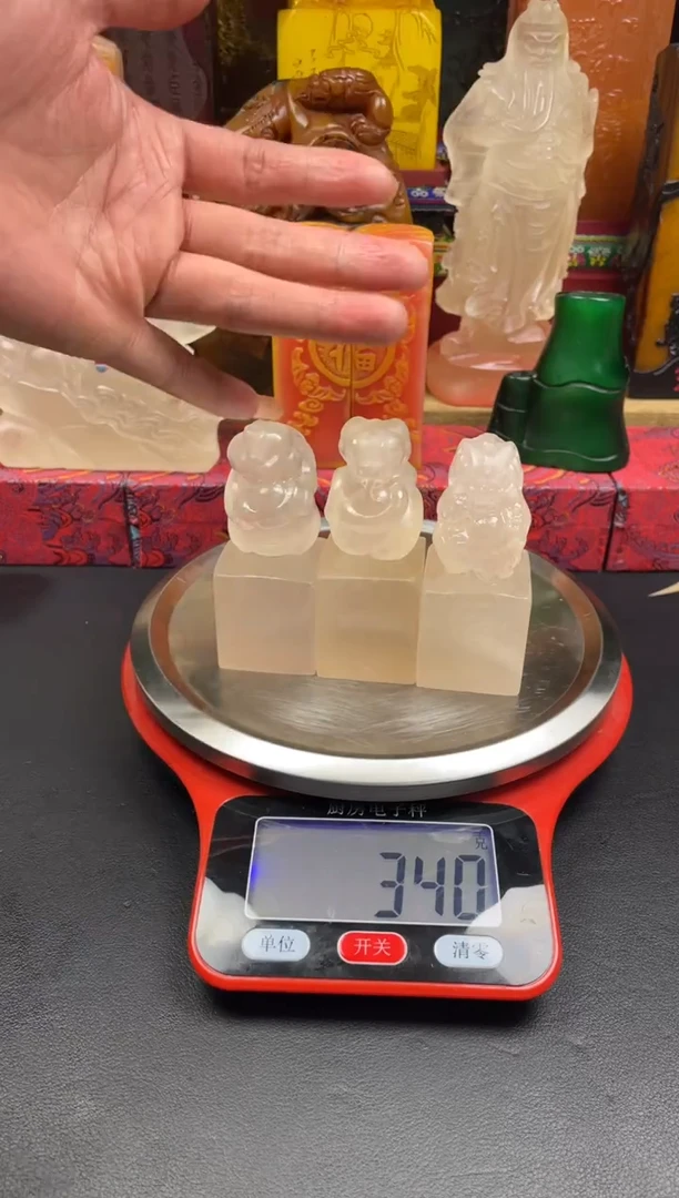 寿山石印石荔枝冻生肖章坯 无印面 需指定生肖拍下后联系客服备注