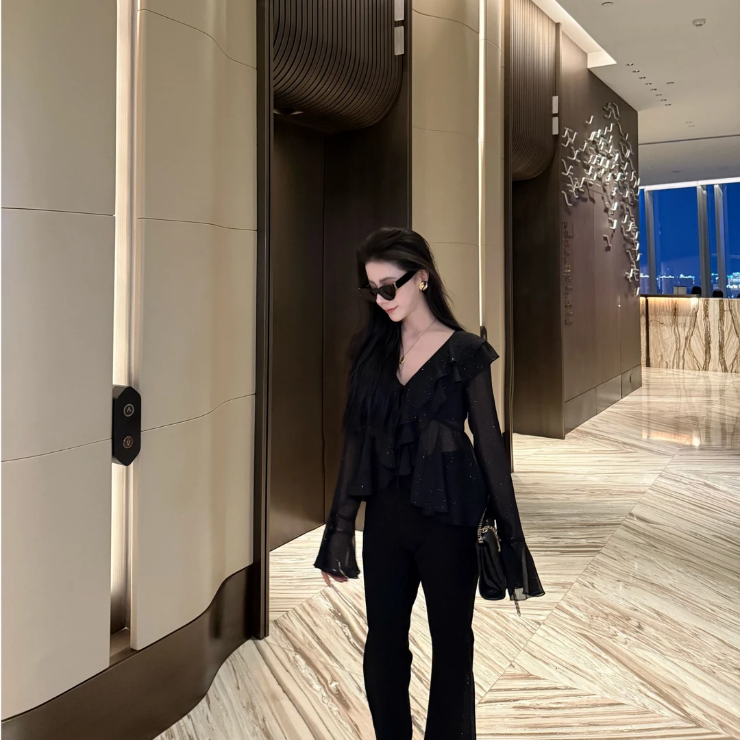 特价！！WANWAN原创【利滋晚宴】气质细闪长袖时尚防晒上衣JJX5SY1319