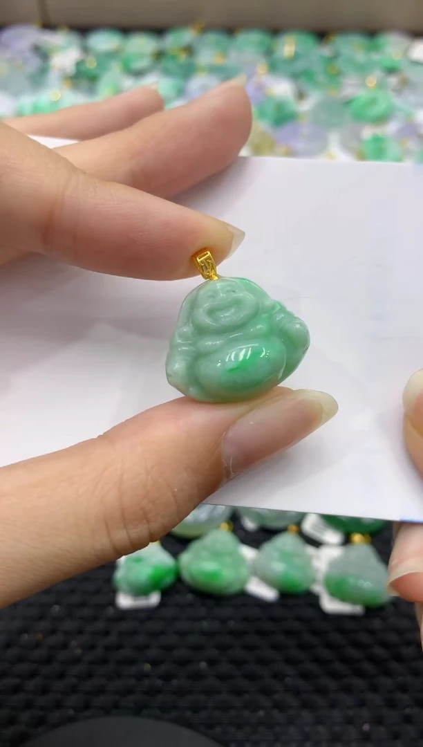 颈饰未镶嵌翡翠天然缅甸翡翠A货