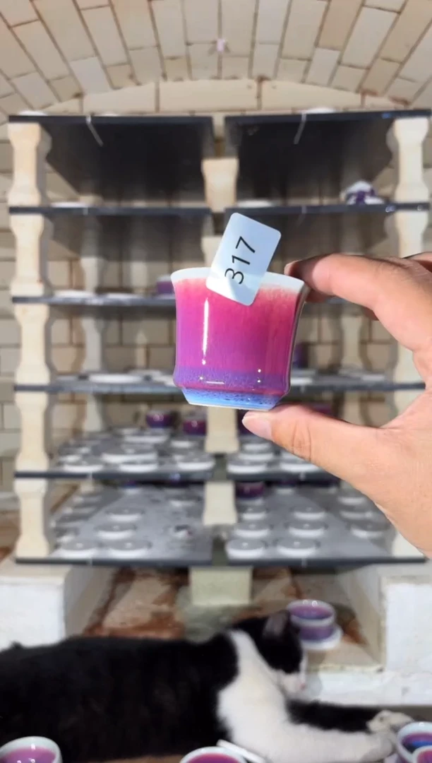 摆件精品窑变钧瓷茶器