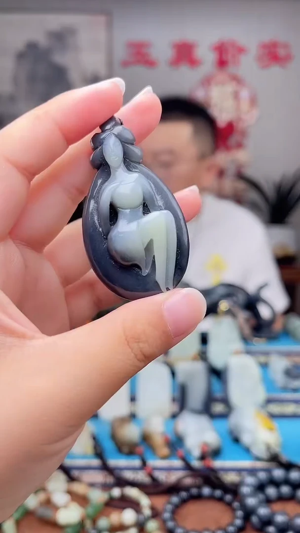 和田玉未镶嵌挂件1