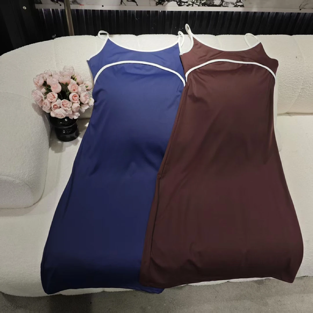 5618休闲吊带背心连衣裙修身型连衣裙