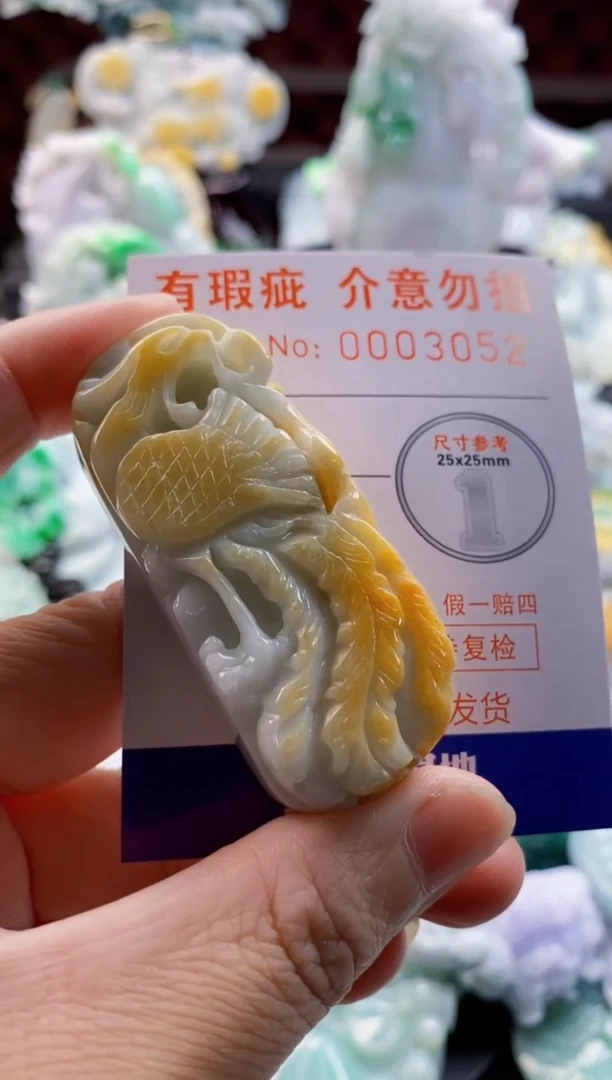 翡翠未镶嵌吊坠(不含链)1