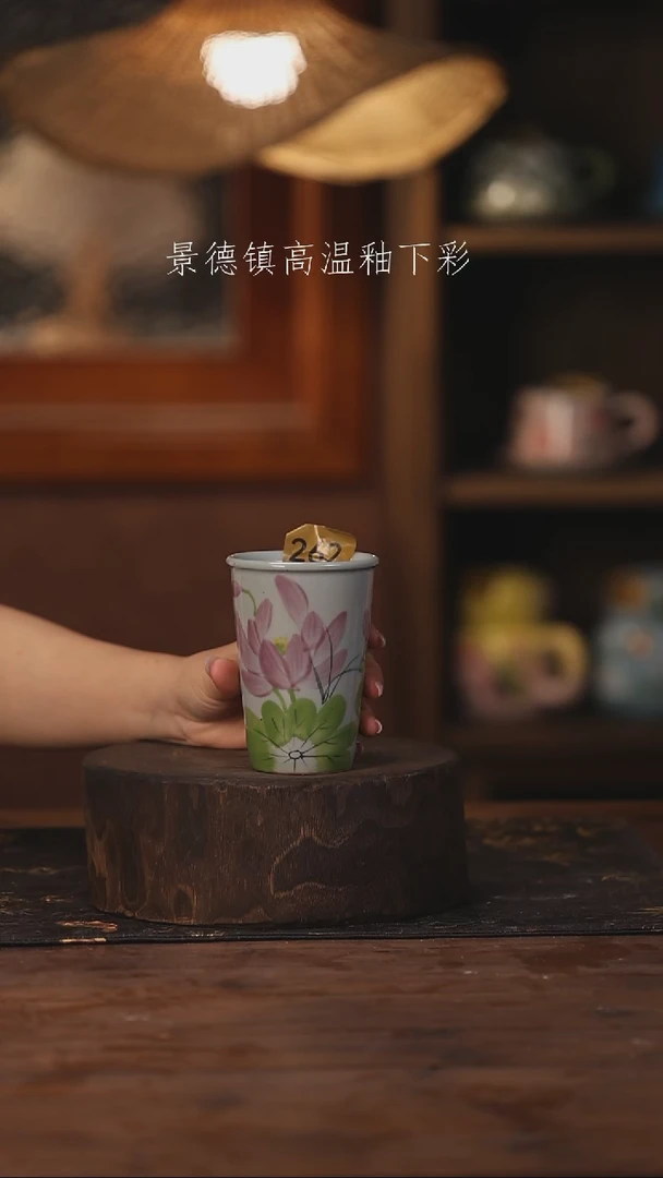 陶瓷景德镇高温釉下手绘陶瓷262