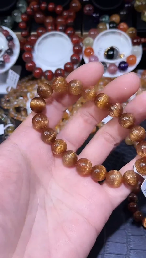 未镶嵌手链水晶甲*发晶单圈手链（收藏款）