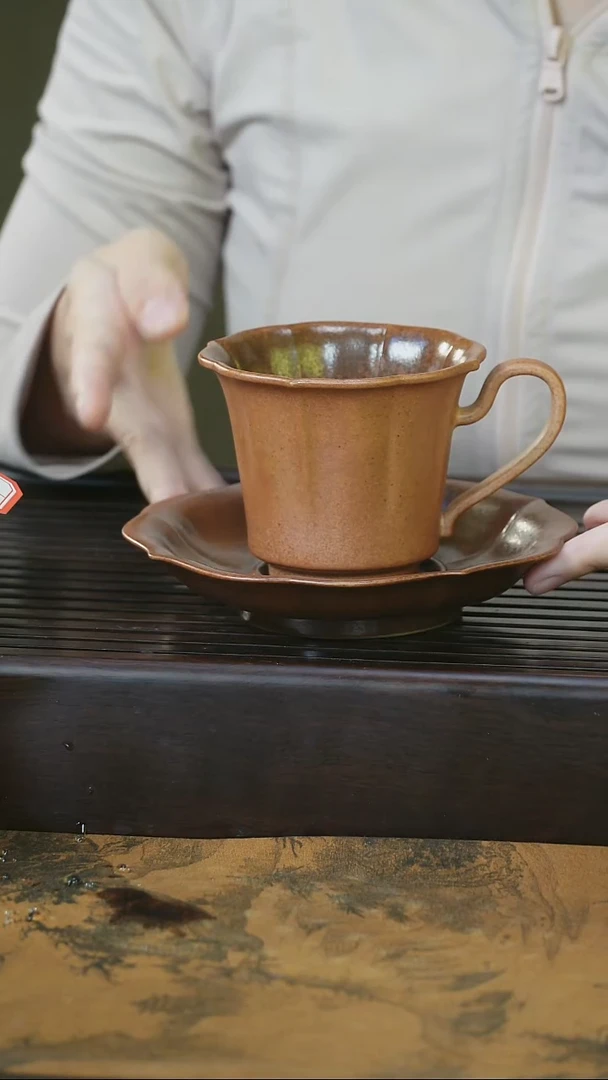摆件望瓯陶溪川草木灰咖啡杯