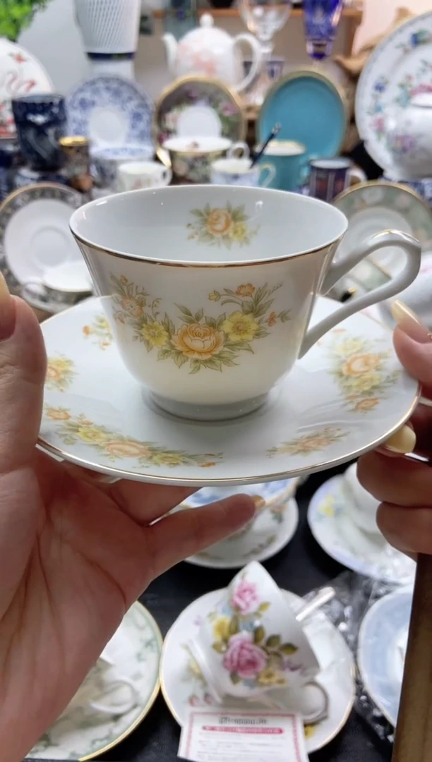 瓷片全新全品咖啡杯满25包邮谨慎参拍防伪帖撕毁无售后