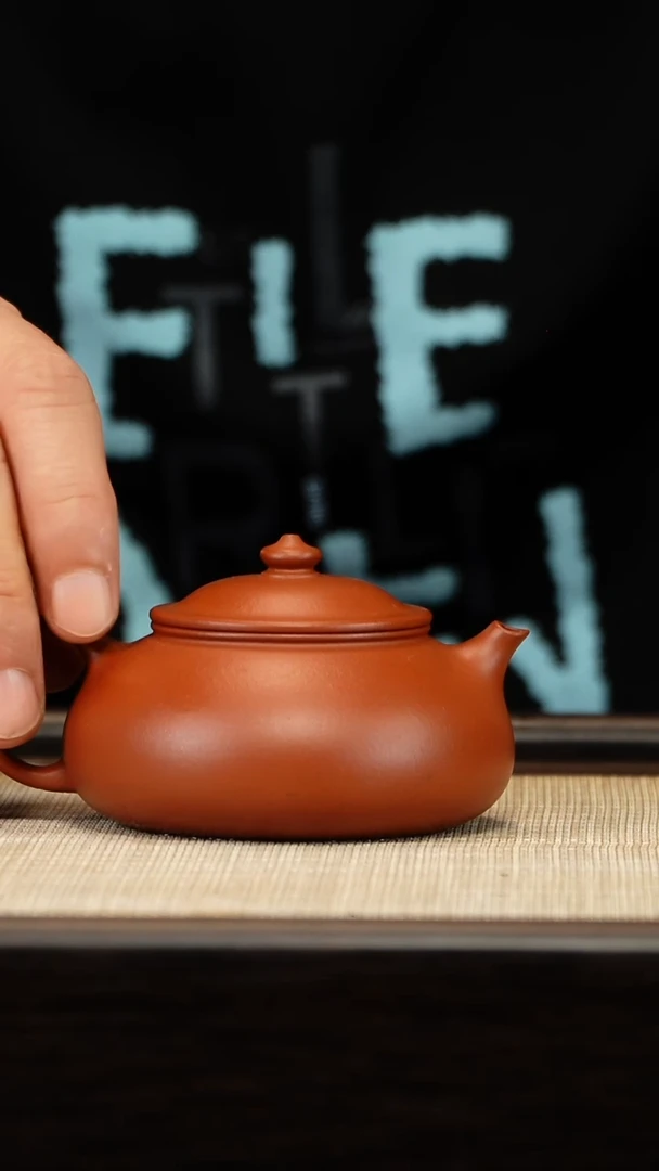茶壶紫砂朱泥寒江