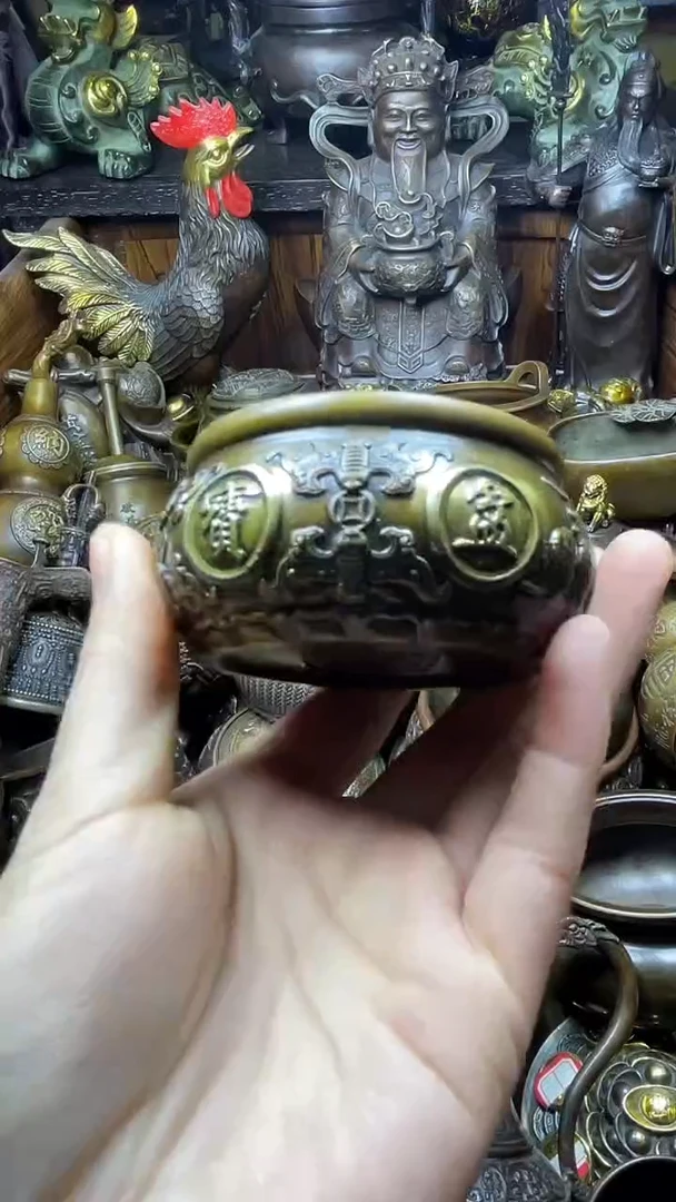 闪购链接，点击下单，有运费险，铜摆件