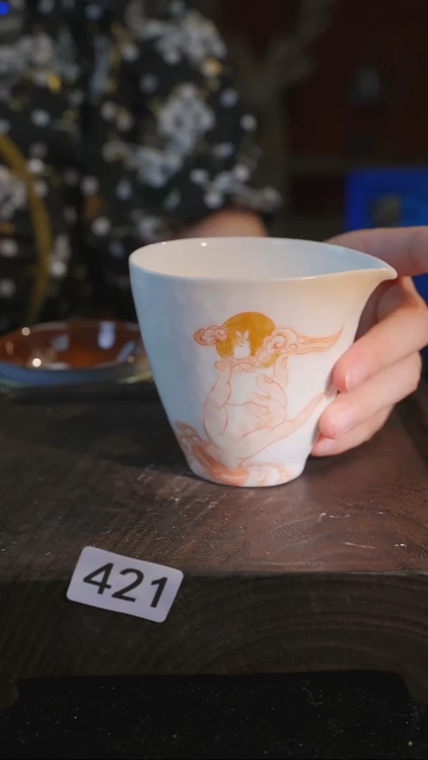 杯子等烟雨陶瓷手作主人杯421
