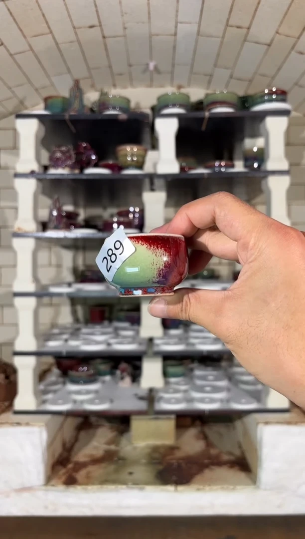 摆件精品窑变钧瓷茶器