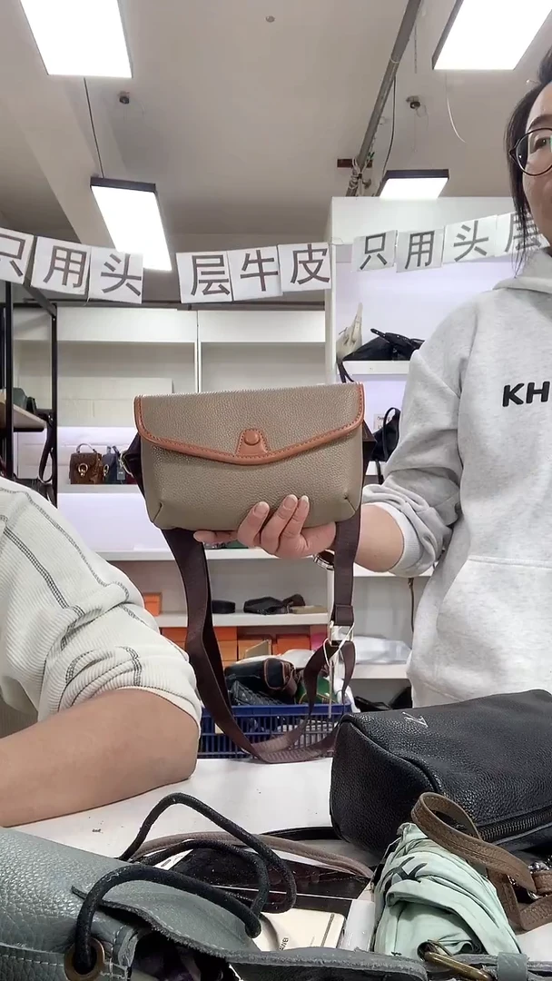 头层牛皮清货真皮20311卡其