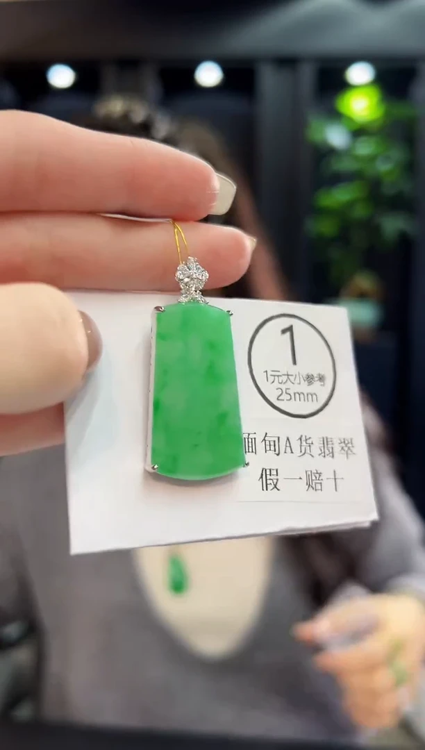 颈饰未镶嵌翡翠 缅料A货/支持复检/一件