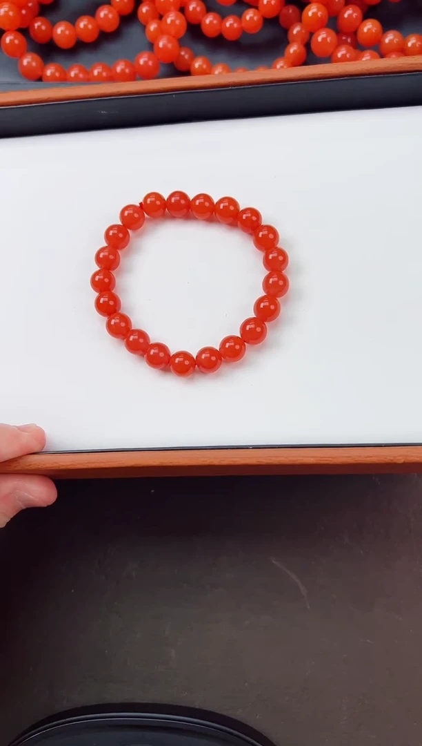 【闪购商品】南红玛瑙亮光手串卡9+未镶嵌保山杨柳滴水洞高品