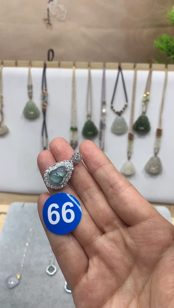 【闪购商品】翡翠颈饰银S925镶嵌吊坠3
