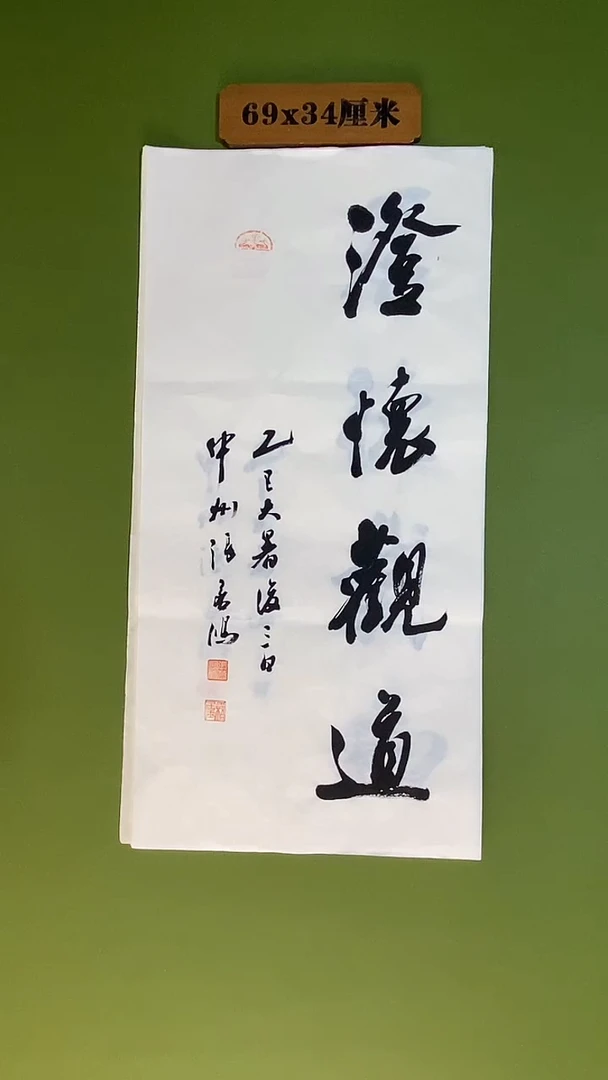 书法书法 张若鸿 尺寸69cm*34cm