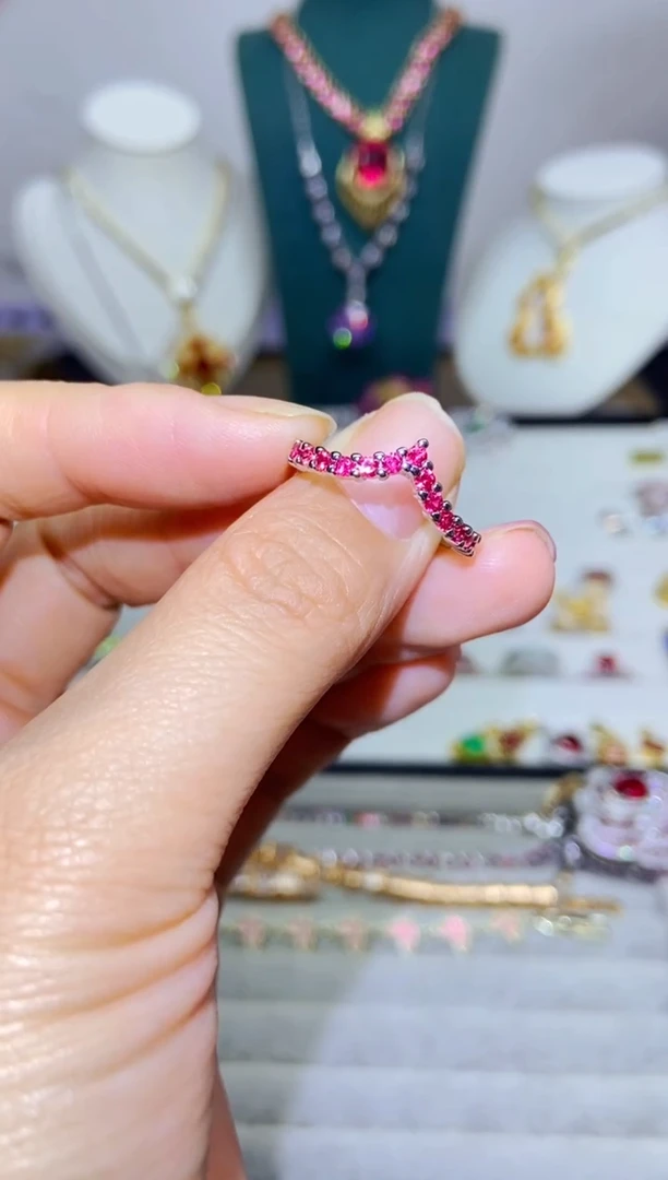 银S925镶嵌戒指烟晶1