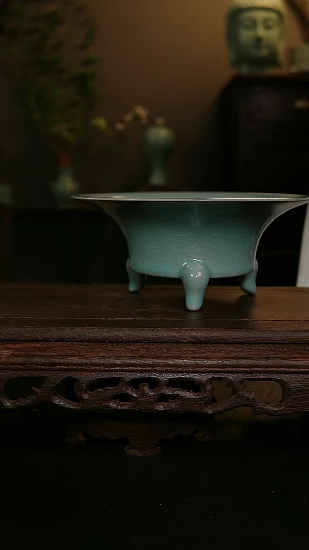 摆件仿古手工三足洗