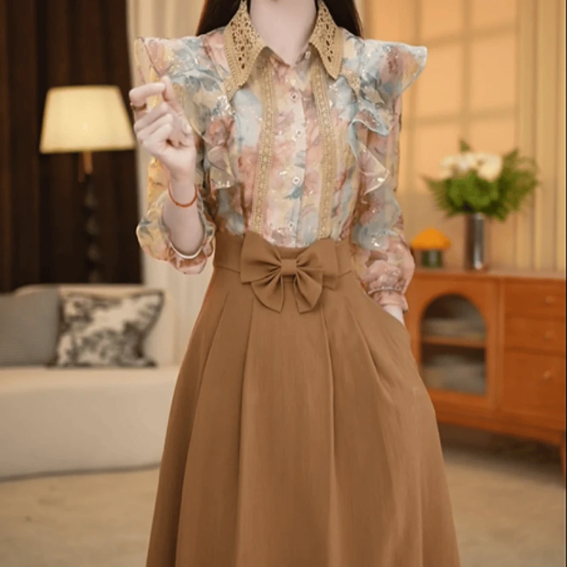 A292【连衣裙】2025早秋新款时尚高端精致大气拼接优雅显瘦连衣裙