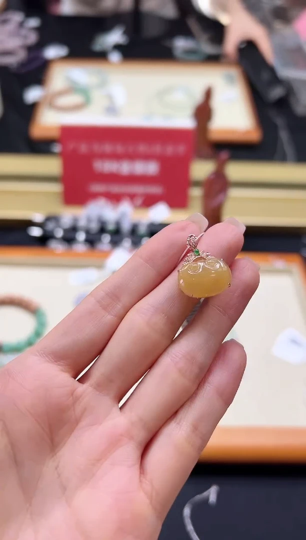 【闪购商品】翡翠颈饰18K金镶嵌DFZ0310-207