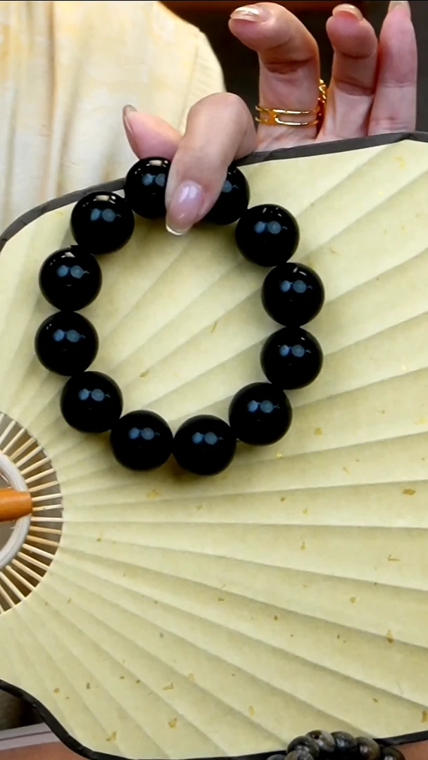 未镶嵌琥珀手链翳珀手串*（18mm)